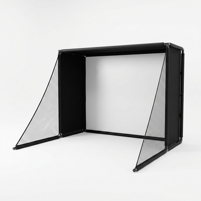 Golf Simulator Enclosure Kit Built for Home Practice, 10x8 Ft, 4K-Ready Impact Screen, Safety Netting