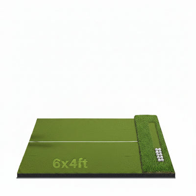 Golf Hitting Mat 6X4Ft with Updated 20Mm EVA Base & 40Mm Golf Turf | Golf Mats Practice Outdoor & Indoor for Golfers of All Levels, Golf Practice Mat with 9 Holes/Tees for Driving Chipping