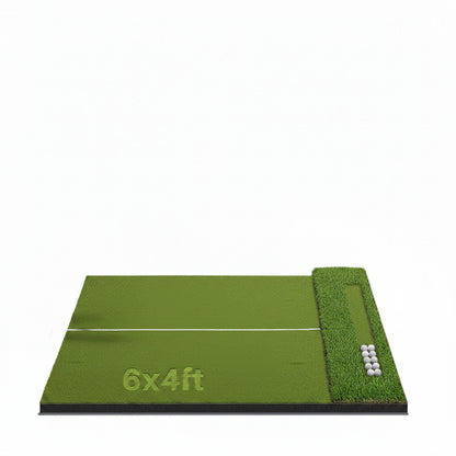 Golf Hitting Mat 6X4Ft with Updated 20Mm EVA Base & 40Mm Golf Turf | Golf Mats Practice Outdoor & Indoor for Golfers of All Levels, Golf Practice Mat with 9 Holes/Tees for Driving Chipping