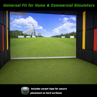 Golf Simulator Turf Flooring, Golf Mat for Indoor, Golf Simulator Accessories, Putting Turf