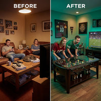 42” Foosball Coffee Table, Soccer, Accessories Included by — Before & After