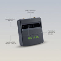 Golf Launch Monitor Built for Precision Training, Dual Doppler Radar, Photometric Cameras, Wireless Tracking — infographic