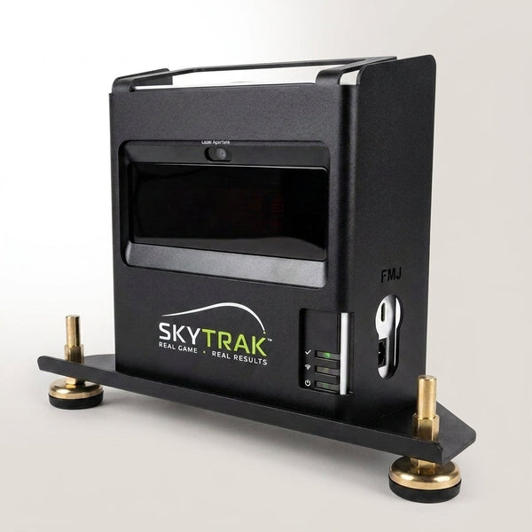 Golf Launch Monitor and Golf Simulator with Metal Protective Case — Studio Shot