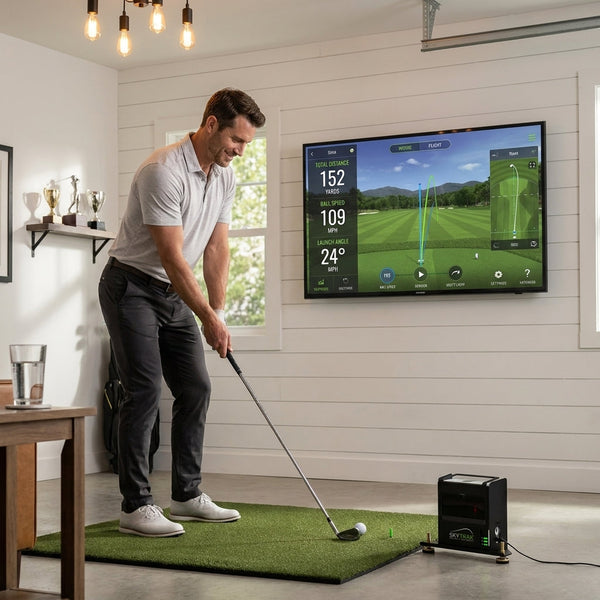 Golf Launch Monitor Built to Track Ball Data, Real-Time Performance Metrics, Club Speed Analysis, Metal Case