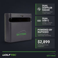 ST MAX Launch Monitor – GOLFTEC Speed Training, Dual Doppler Radar & Photometric Cameras, Precision Ball & Club Data, Golf Simulator — Results & Stats