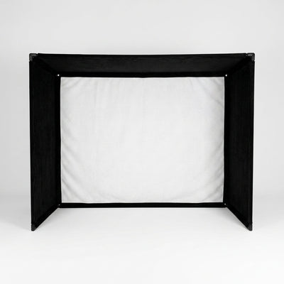Golf Simulator Enclosure Built for Indoor Practice, Professional Impact Screen, 7 Size Options, Side Barriers
