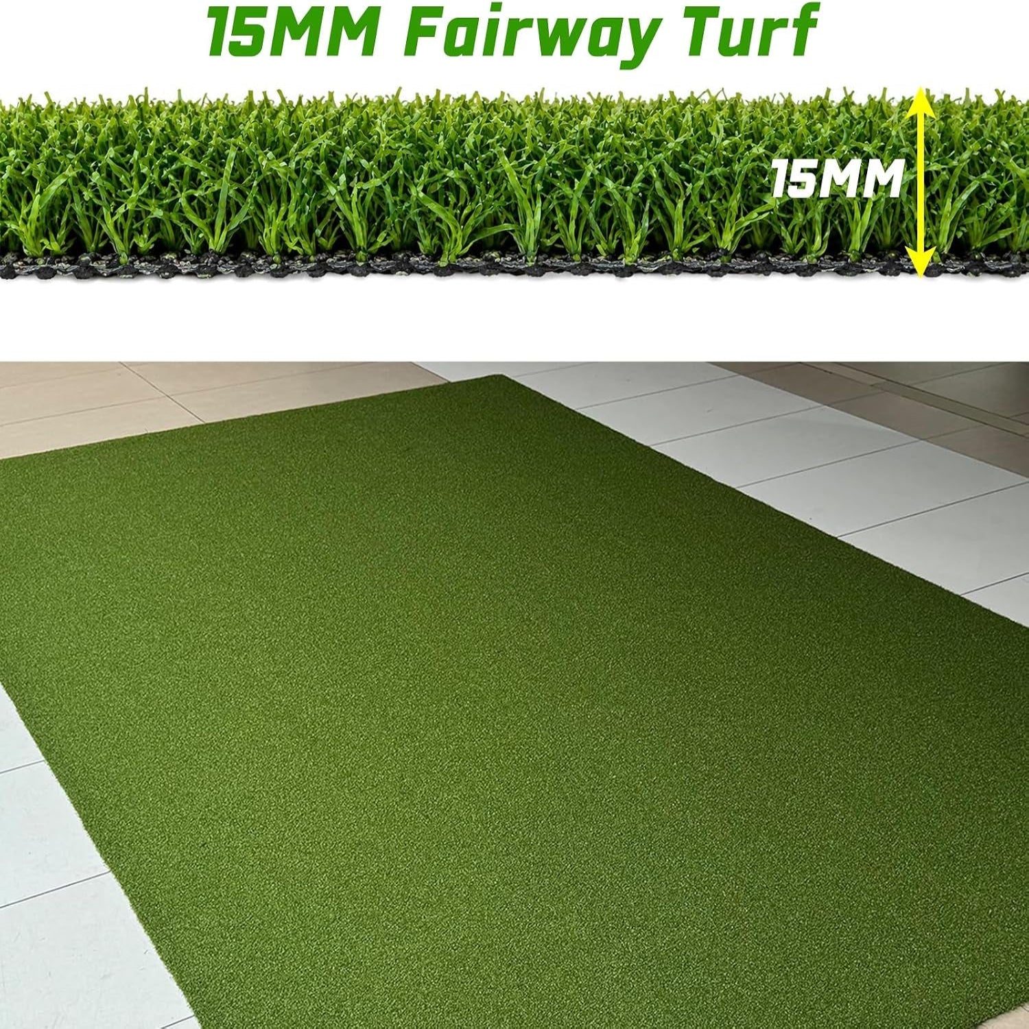 Golf Simulator Turf Flooring, Golf Mat for Indoor, Golf Simulator Accessories, Putting Turf